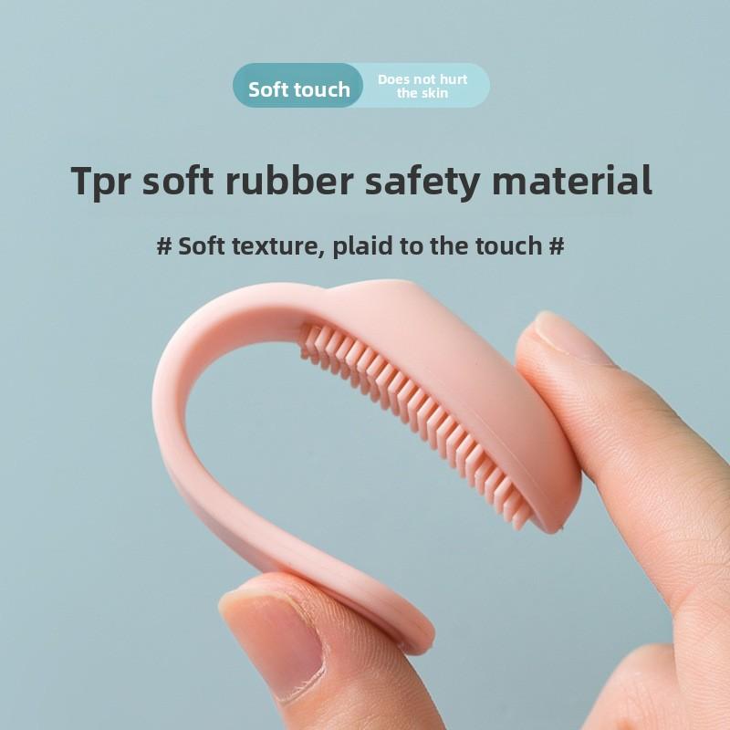 Мини Силиконовая Щетка для Очищения от Черных Точек и Акне Мягкая Кисть для Макияжа Красота Очищение Лица Щетка для Поры Носа Очищающие Напальчники