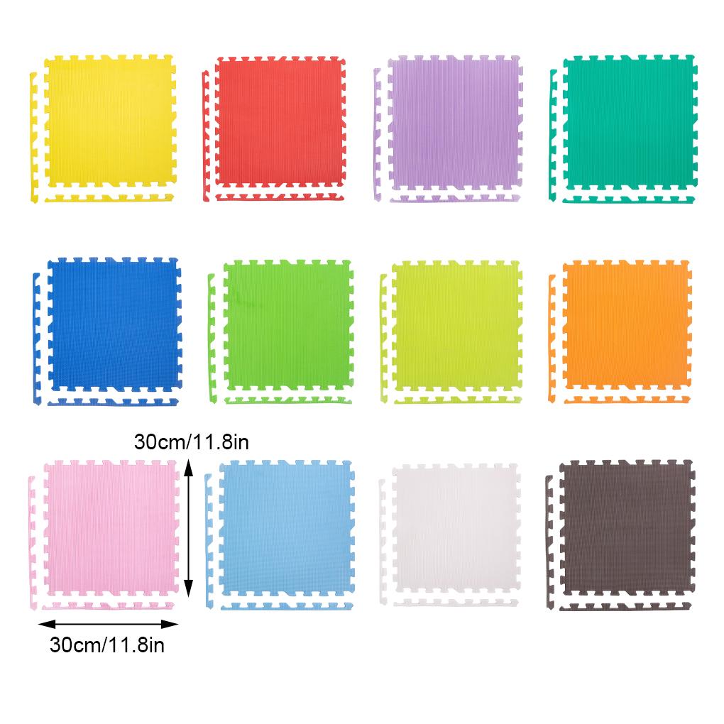 20 Pieces Baby Puzzles Floor Carpet Interlocking Exercise Non-slide Foam Educational Play Mat Home Living Room