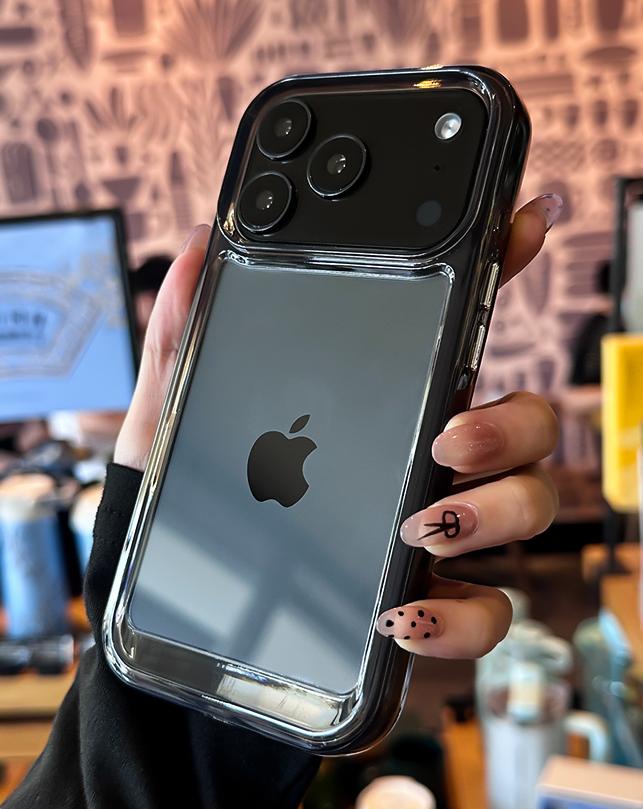 Роскошный прозрачный жесткий акриловый чехол для телефона для iPhone 17 Air 16 15 14 13 12 11 Pro Max XS XR X Plus Мягкая противоударная бамперная крышка