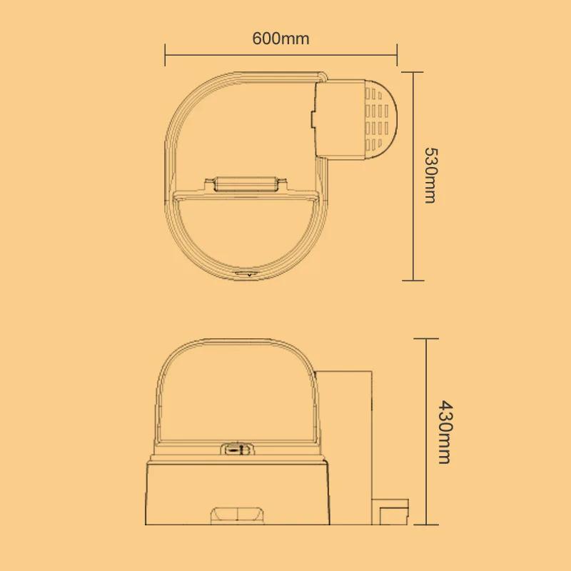 Туалет для кошачьего туалета, полностью закрытый, коридорный туалет для кошачьего туалета, закрытый, выдвижной, очень большой, устойчивый к запахам и песку