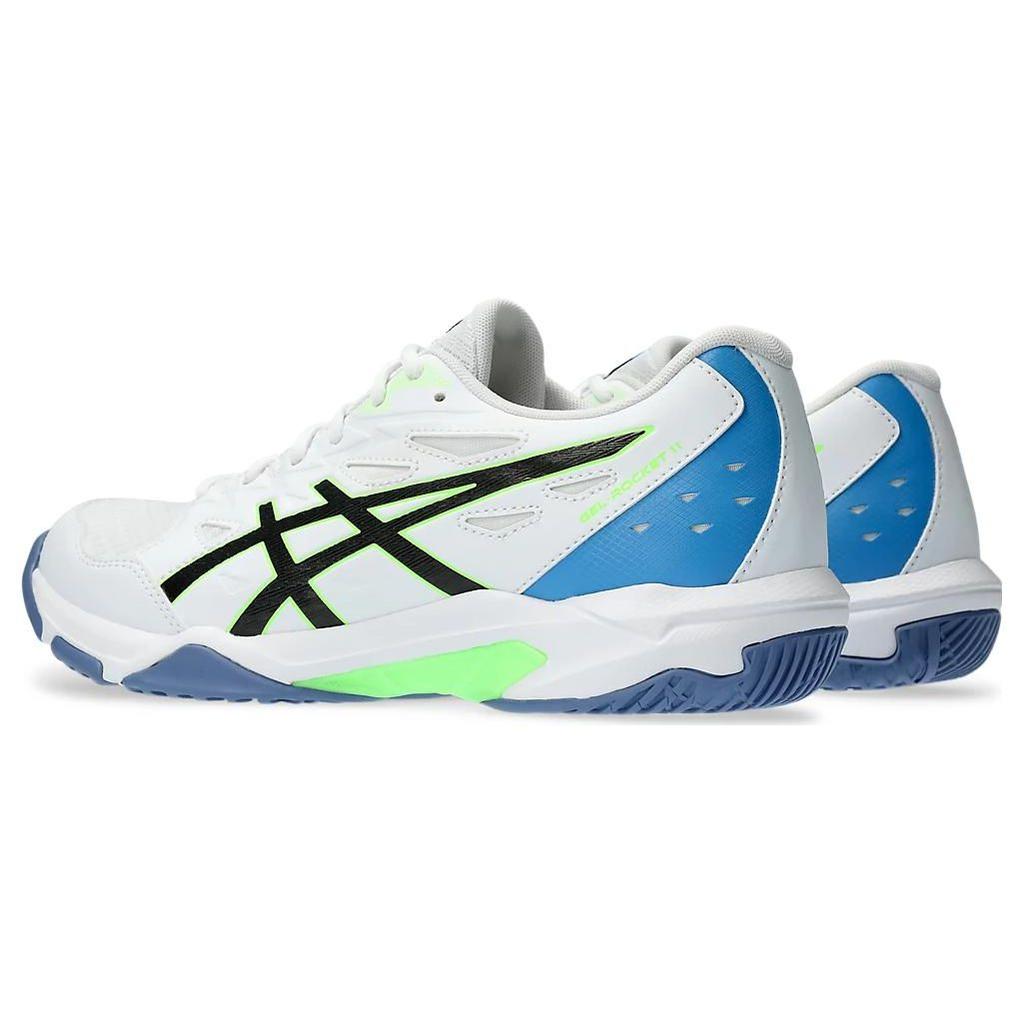 Asics Gel Rocket 11 White Blue Lime Men Sneakers Lime-Burst 1071A091-102