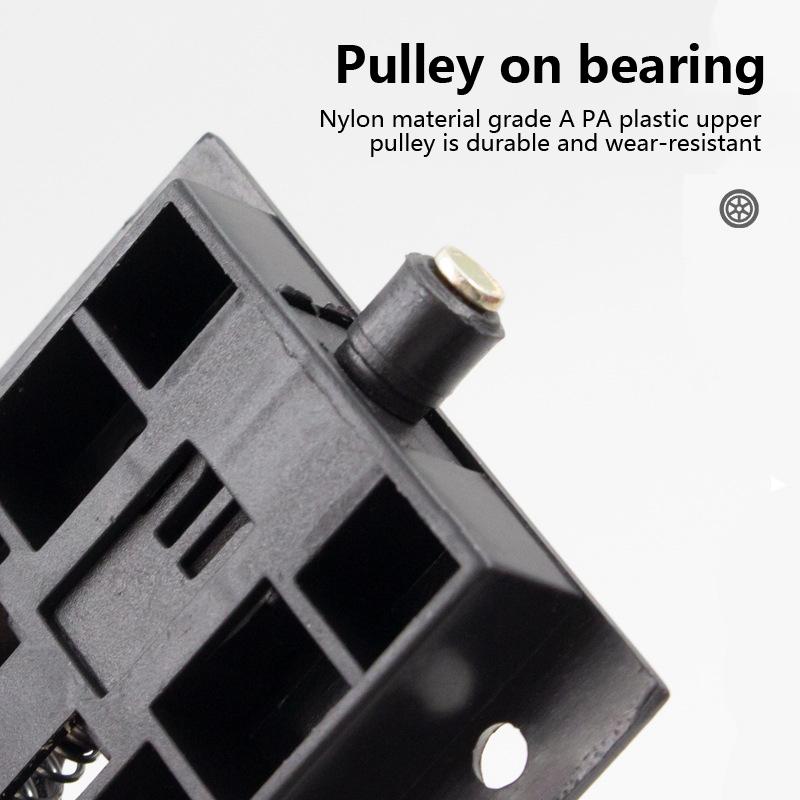 2 пары пластиковых роликов для раздвижных дверей для шкафа, черные ролики для раздвижных дверей, ролики для шкафа из нейлона, подвесные ролики