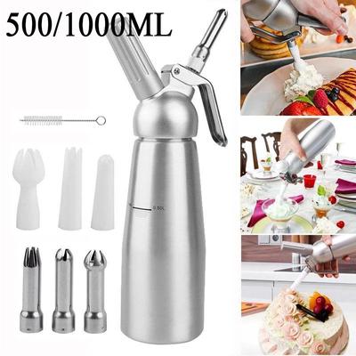 500/1000 мл пистолет для пены для крема, пистолет для торта, сифон, бутылка для выдавливания, инструмент для десерта, бутылка для выдавливания, инструмент для десерта, кухонные принадлежности