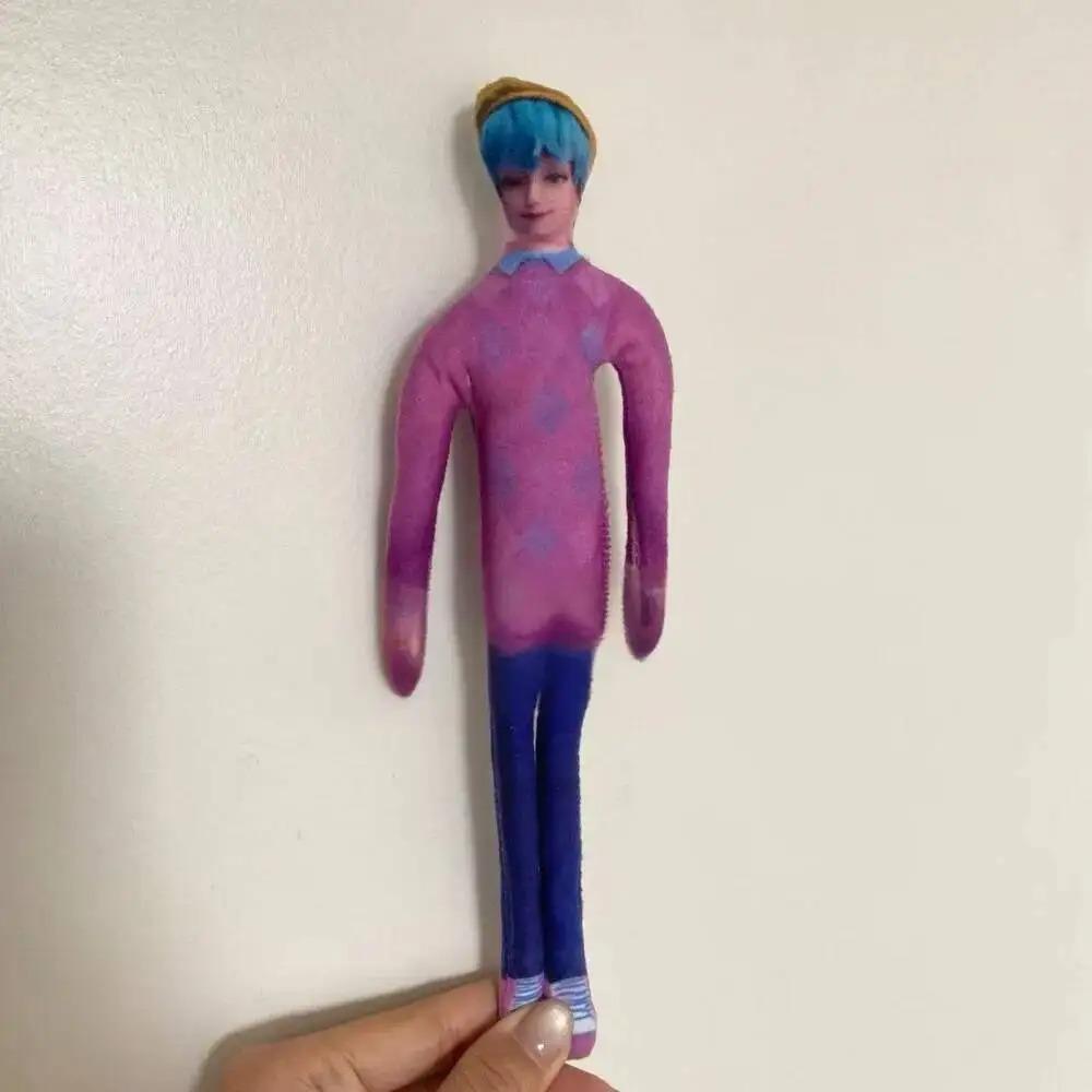 K-Pop Охотники на демонов 22 см Охотники на демонов Мягкие куклы Абстрактные Шарнирные Гибкие Декор для комнаты Хэллоуин Саджа Мальчик Плюшевые игрушки Подарок Смешные