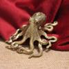 Antique Octopus Ornament Solid Copper Animal Figurines Octopus Statue  Desk Ornament Accessories