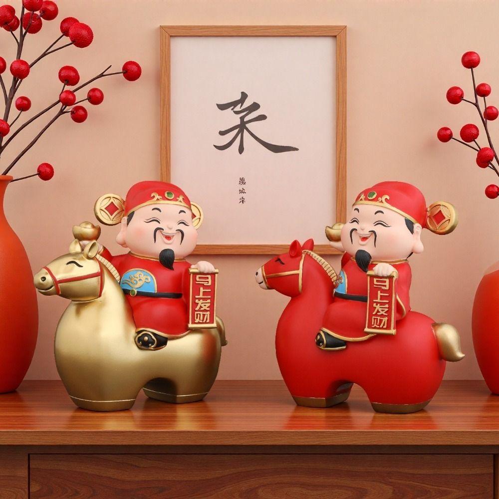 Новые фигурки лошадей в китайском стиле, декоративное украшение, счастливый талисман, бог богатства, символ богатства, дизайн года лошади