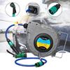 Автоматическая катушка для шланга Газовый барабан с PU зажимом Пряжа Авторемонт Пневматический инструмент Воздушные пистолеты Паровая автомойка Чистящий распылитель Настенный 31X28см