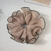 Simple Mesh Pleated Hair Rope for Woman Korean Style Hair Ring Meatball Head Hair Tie Fashion Girl Does Not Damage The Hair Scru