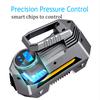 Portable Air Compressor Tire Inflator Car Tyre Air Pump With Digital Pressure Gauge (150 Psi 12V DC) Bright Emergency Flashlight