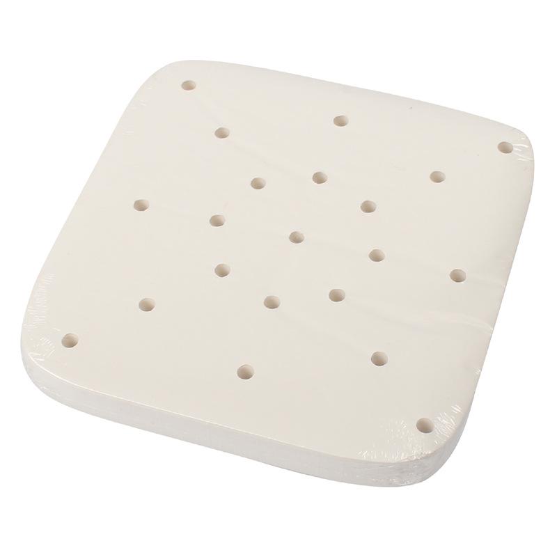 8.5 Inch 100 Piece Perforated Air Fryer Baking Oil Absorbing Paper for Household High-temperature Resistant Silicone Tin Papers