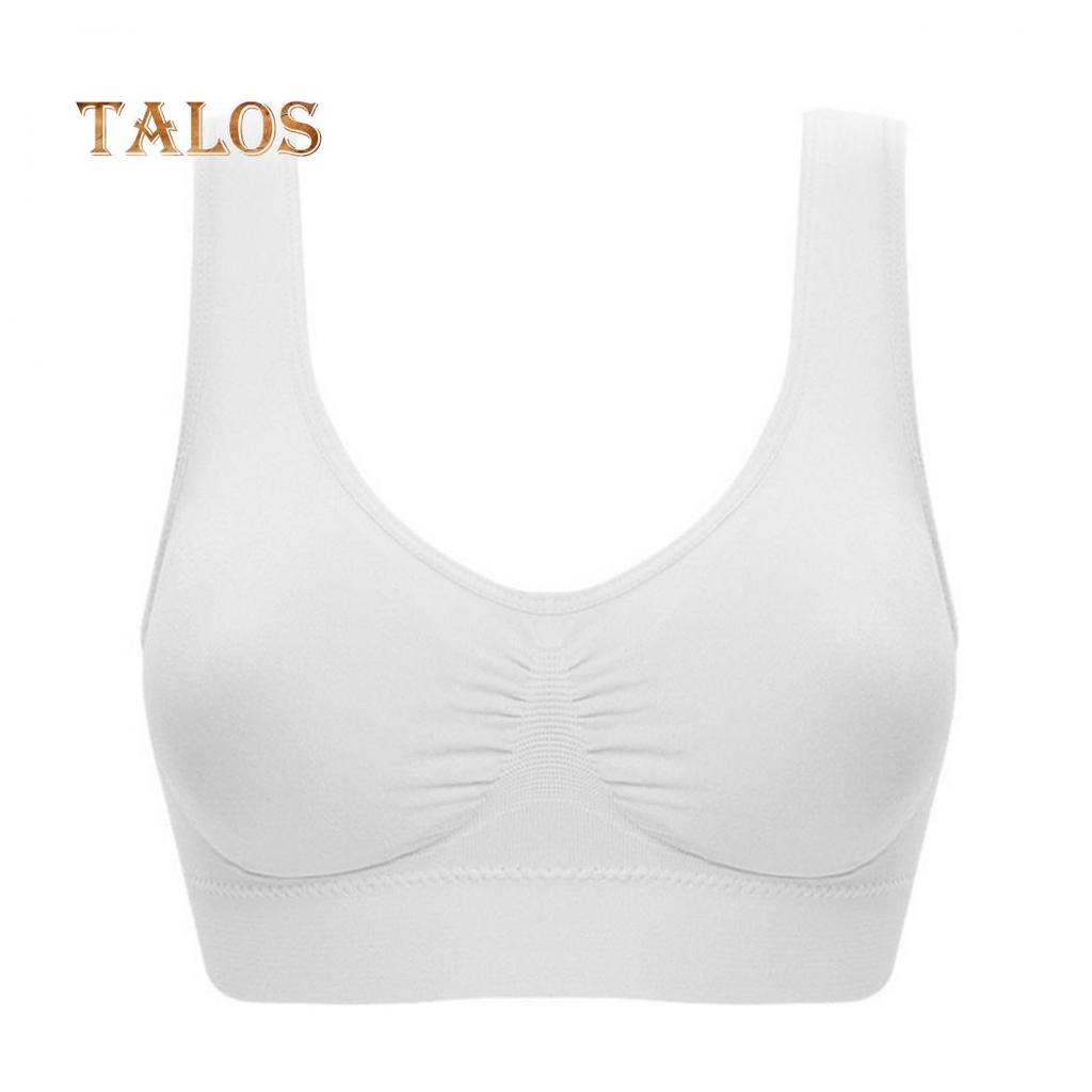 Women Sexy Single Layer Seamless Soft Breathable Bra Wireless Sports Yoga Shapewear Top Female