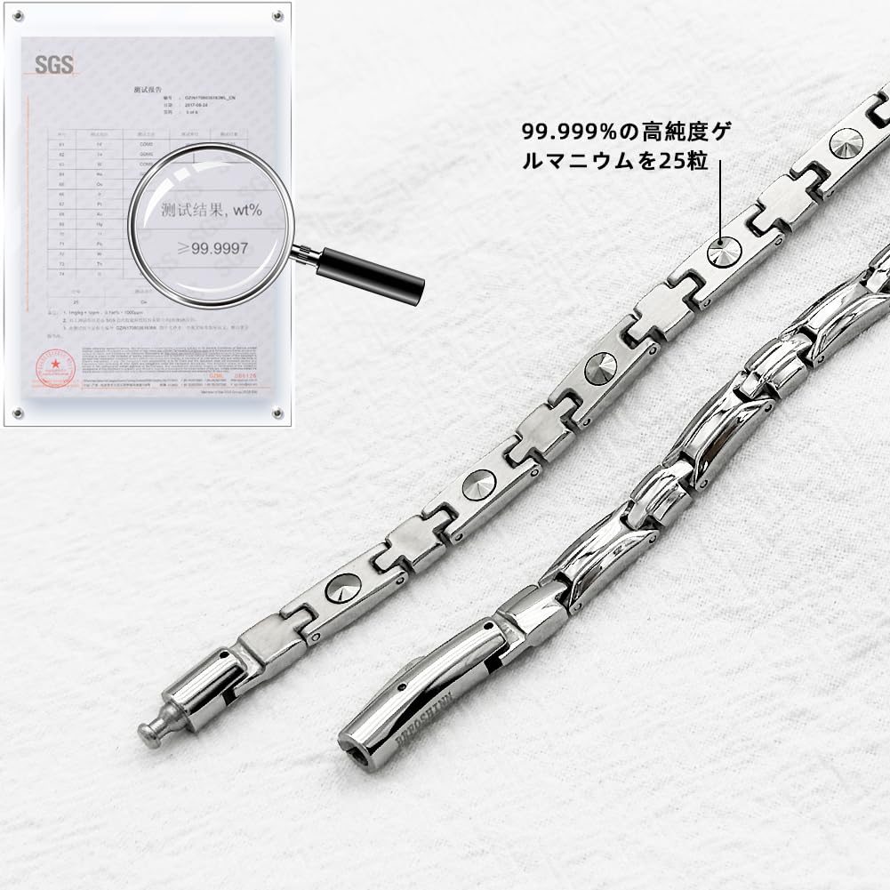 25 Grain Germanium Static Elimination Fashion Jewelry [BEFOSHINN] Necklace, 99.99% Purity, Men's & Women's Necklace, Necklace, Popular, Ore,