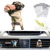 Щенок Освежитель воздуха для автомобиля Акриловый зажим на воздуховод Милый декор для приборной панели со сменными ароматическими подушечками Легкий подарок для любителей собак Автоаксессуары