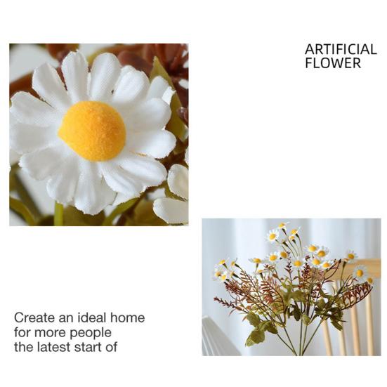 5 Stems Artificial Flowers UV Resistant Fake Wildflowers Faux Floral Arrangements for Wedding Indoor Ourdoor Home Garden Decoration