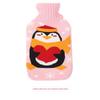 Hot Water Bottle Protective Cover, Winter Plush Cover, Cartoon Cloth Cover, Hand and Foot Warmer, Water-Filled Hot Water Bottle, Knitted Cover