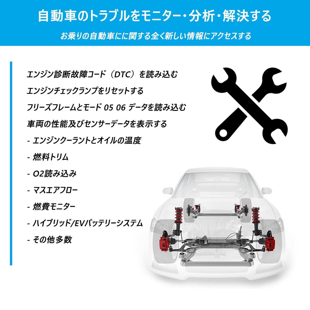 Veepeak OBDCheck VP01 - Wi-Fi Adapter OBD2 Diagnostic Tester, Meter, Multimeter, for iOS and Android