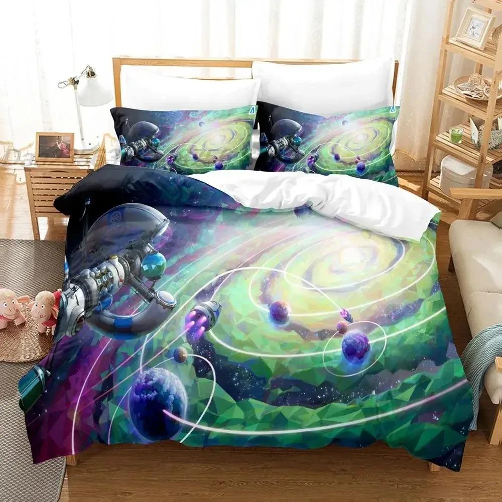 Astroneer Bedding Collection Single Twin Full Queen King Size Bed Collection Adult Kid Bedroom Duvet Cover Collections 3D Print Game Bed Sheet Set