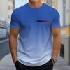 New Summer Men's Fashion T-shirt Red Blood Bar Printed Men's T-shirt Top