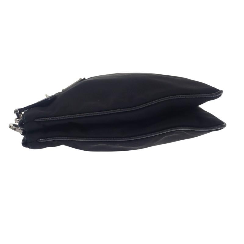 PRADA  1BH046 Shoulder Bag black/NERO Nylon/leather Women
