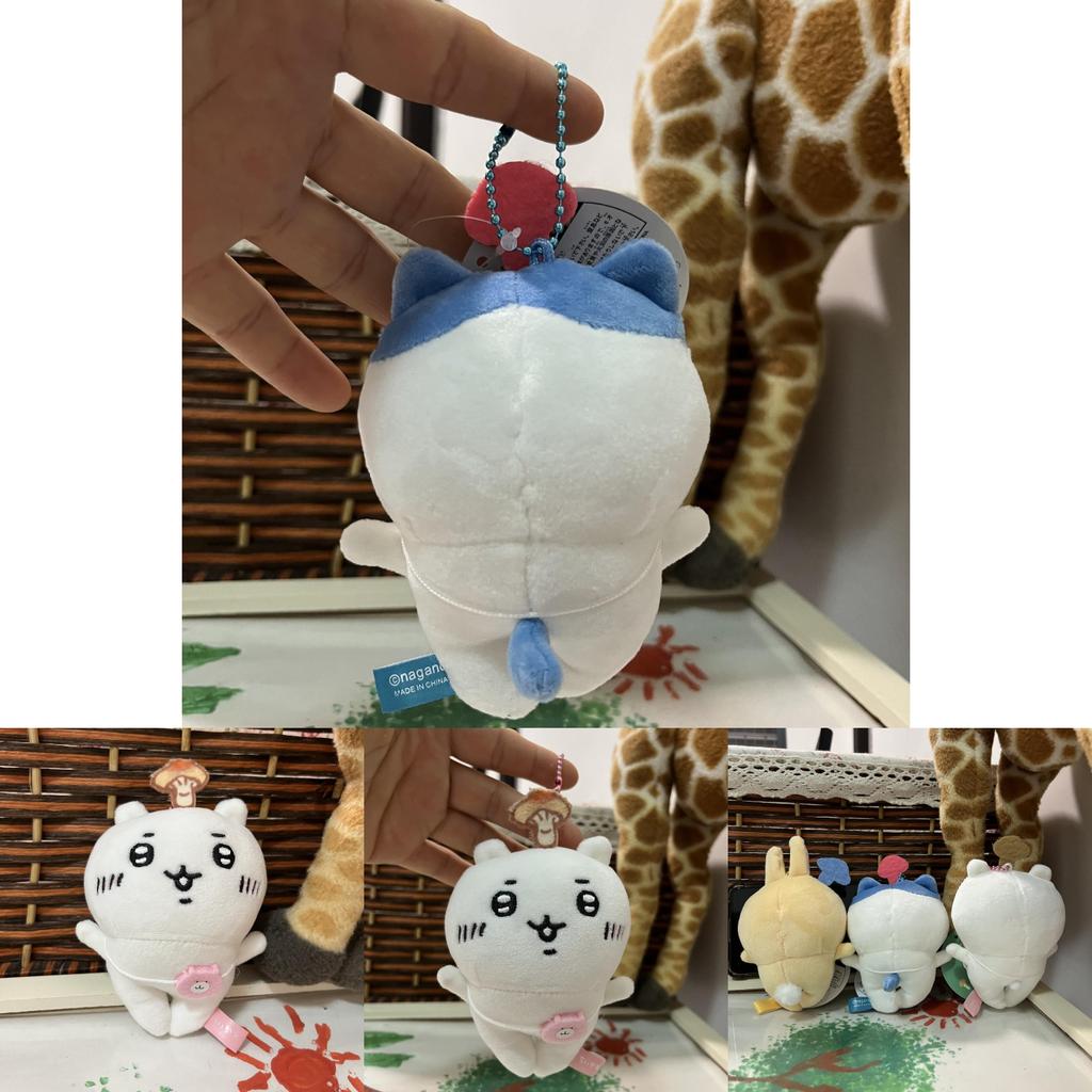 Японский мультяшный плюшевый брелок Chiikawa из короткого плюша для украшения рюкзака девочки