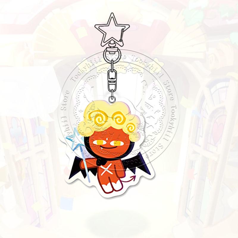 Ключница Cookie Run Kingdom Игра Мультфильм Кофе Каваии Студент Молочный Шоколад Фигурка Украшение для Сумки Лесник Подвеска Подарок на День Рождения