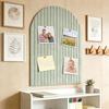 6 Pack Residue-Free Adhesive Arched Notice Board Pink Adhesive Pin Board  for Home