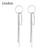 Lindon Copper Alloy Zircon Earrings Drop Earrings For Women Wedding Party Gifts
