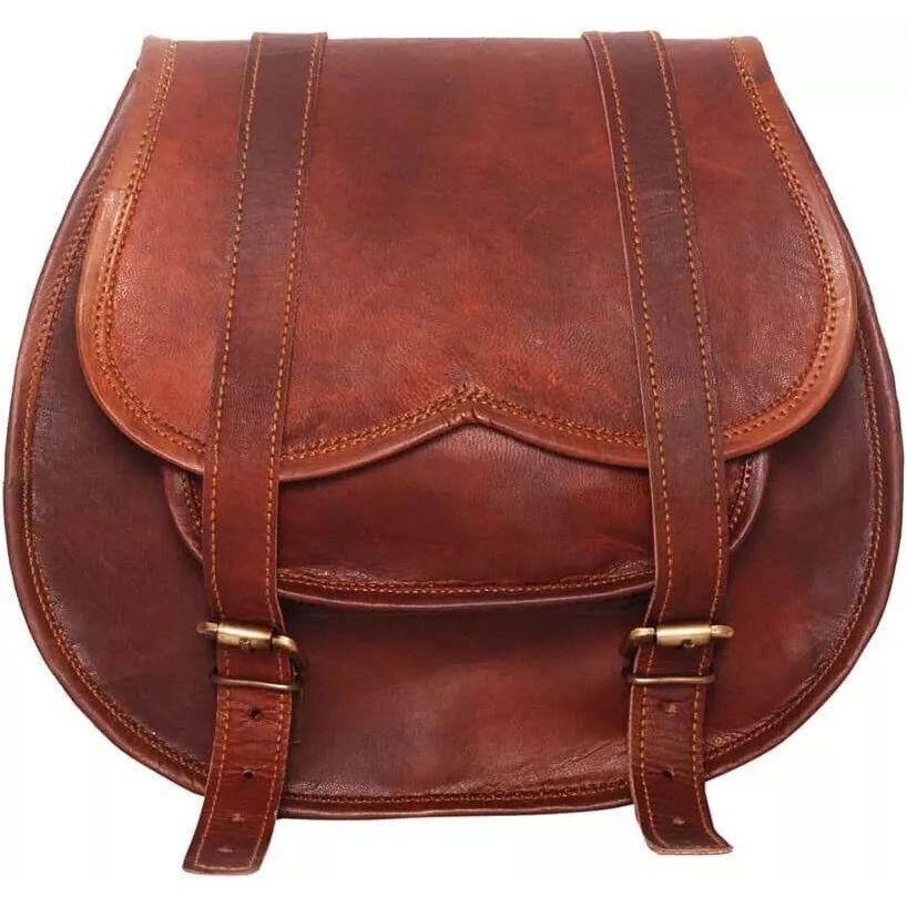 Большие седельные сумки для мотоциклов Коричневая кожаная сумка Две седельные сумки 2 сумки