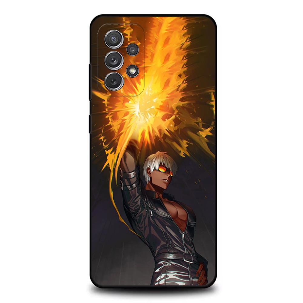 Чехол для телефона K-King Of F-Fighters для Samsung S25, S24, S21, S22, S23, S30, Ultra, S20, Plus, Fe, Lite, Note, 10, 9, 5G Черный