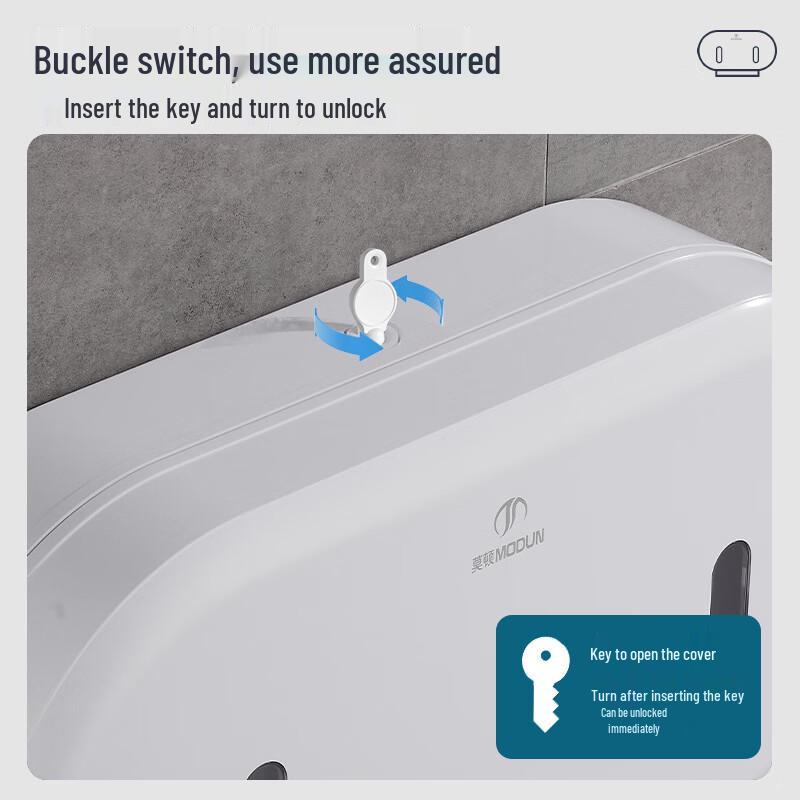 MODUN Large Capacity Double Roll Toilet Paper Dispenser