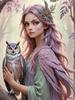 New Arrival Sale 5D Diamond Painting Woman Tiger Owl Full Square Round Drill Animal Cross Stitch Fairy Embroidery Mosaic Art