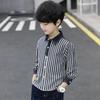Boys' Shirts Spring and Autumn Fashion Striped Shirts, Children's Handsome Children's Clothing Tops