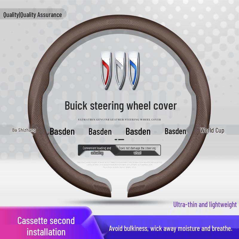Buick LaCrosse, Regal, Encore, Excelle GT, Verano, GL6, GL8 Steering Wheel Cover.