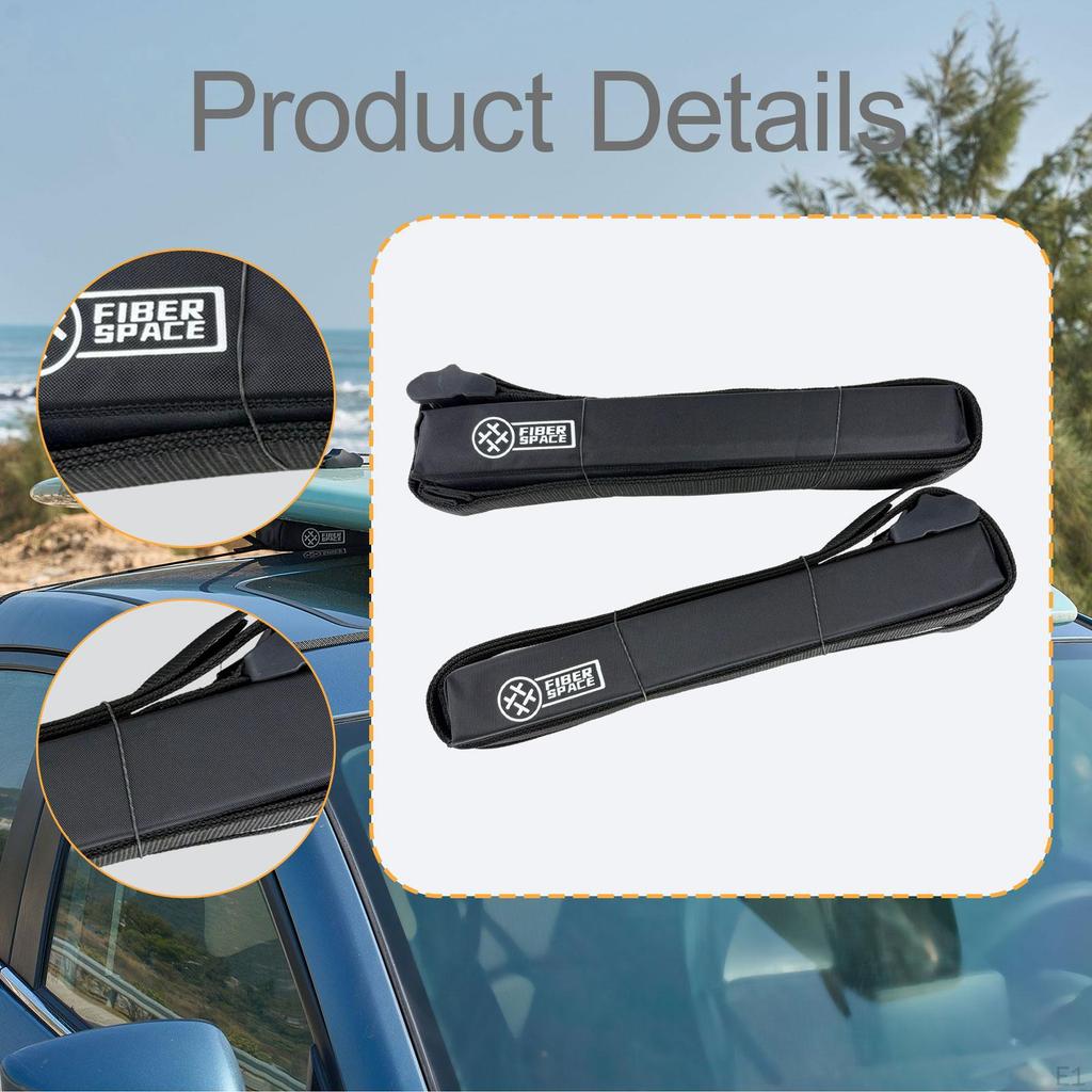 Car Soft Roof Rack Pads Easy Installation for Surfboard Paddle Board