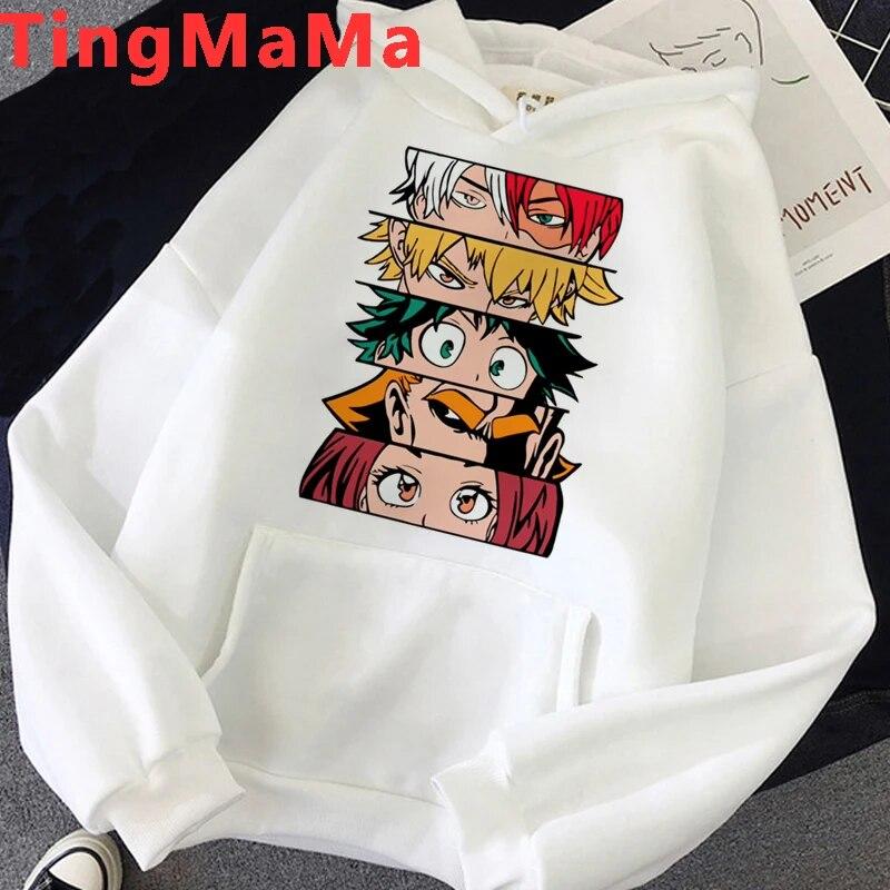 Толстовки с капюшоном из японского аниме «Мой герой Академии» унисекс Kawaii Shoto Todoroki уличная одежда с графикой унисекс толстовки Harajuku Dabi мужские унисекс