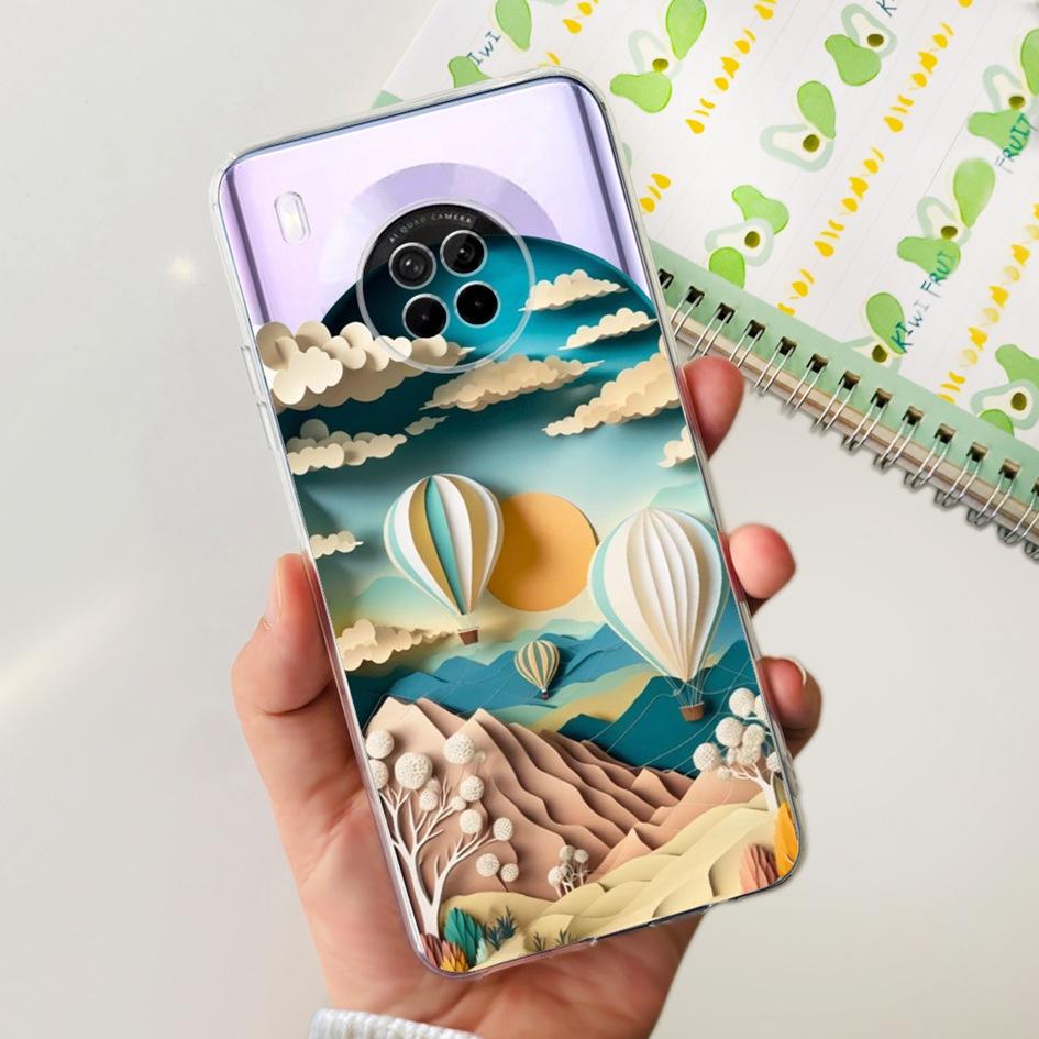 Чехол для Huawei Y9a Чехол-обложка Для Huawei FRL-22 FRL-23 FRL-L22 FRL-L23 Nova Y9a Чехол для телефона Мягкий силикон Прозрачная защита Funda Capa