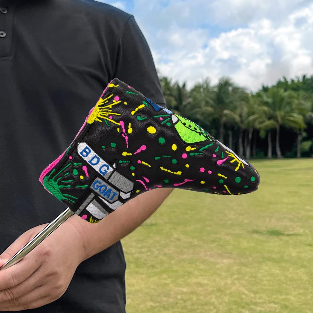 Чехол для гольф-паттера, чехол для клюшки для гольфа ... кожаный чехол для клюшки для гольфа