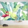 Журавль зеленый пальмовый лист гобелен настенный маленький свежий хиппи TAPIZ богемный декор комнаты фоновая ткань