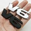 3D Металлический Стайлинг Автомобиля Логотип Двигателя V6 Значок на Переднюю Решетку Радиатора Эмблема на Задний Багажник Наклейка на Боковое Крыло Кузов Автомобиля Авто Аксессуары для Внешнего Вида