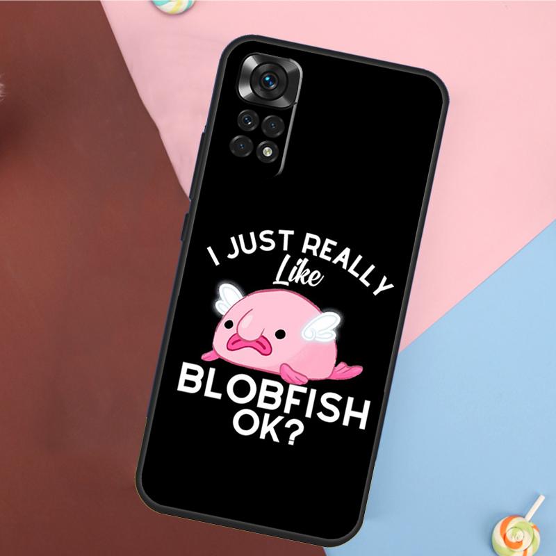 Милый чехол-рыба-капля для Xiaomi Redmi Note 13 Pro 14 12 11 9 10 9S 10S 11S 12S Redmi 10C 12C 13C 14C