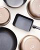 Thermos Durable Premium Coat Series Frying Pan, 20cm, Brown Gold, Gas and IH Compatible, KFP-020 BWG