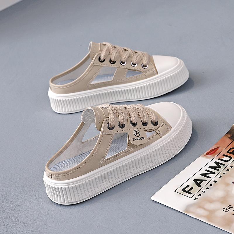 Черная сумка голова полутапочки женские новые женские парусиновые туфли на плоской подошве повседневные полуподносы женская обувь 831