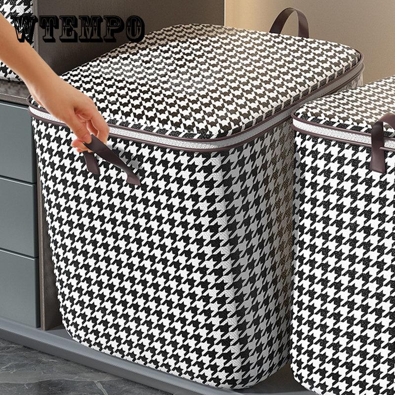 Утолщенная сумка для хранения одежды с застежкой-молнией, большая вместительная пылезащитная сумка для одежды, подушка-органайзер, коробка 100-180 л