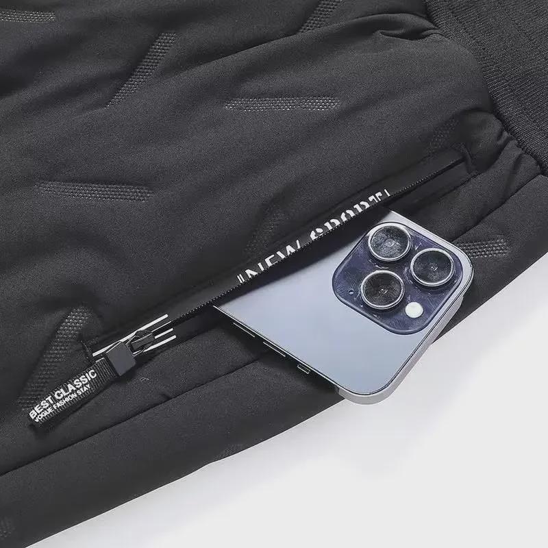 Мужские зимние брюки из толстой плюшевой овчины больших размеров для сноуборда - ветрозащитные и теплые, пуховая хлопковая верхняя одежда