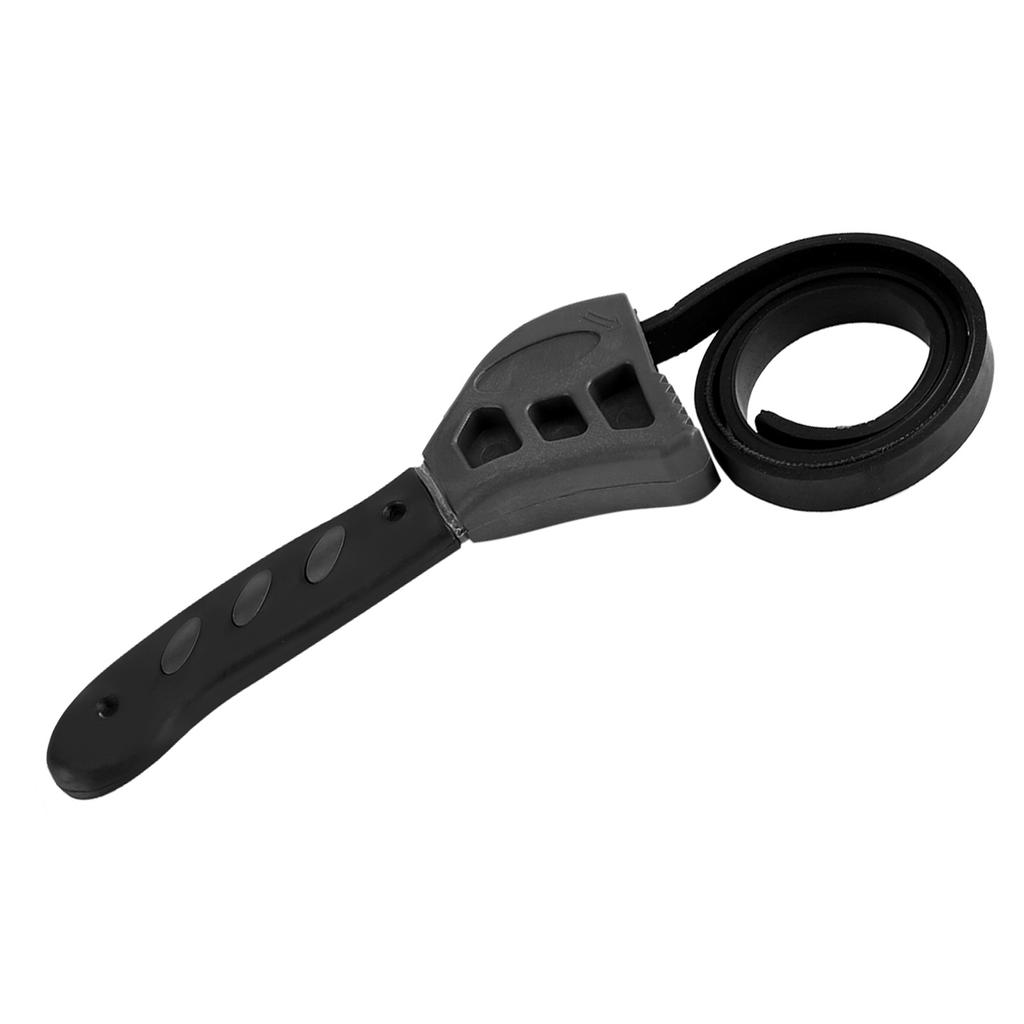 500mm Plastic Strap Wrench Jar Lids Tighten Loosen Plumbing Tool Universal Oil Filter Spanner