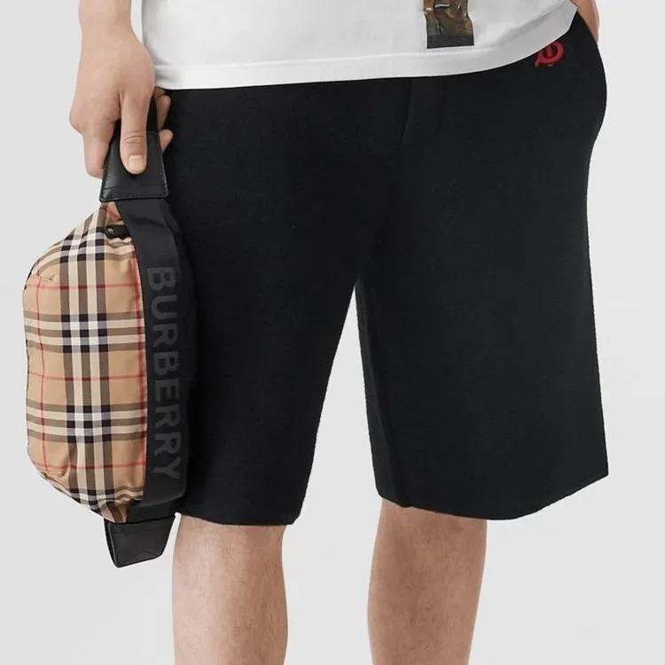 Burberry Сумка через плечо, на пояс, унисекс, средний размер, из телячьей кожи с принтом Monogram и полиамида, цвет бежевый