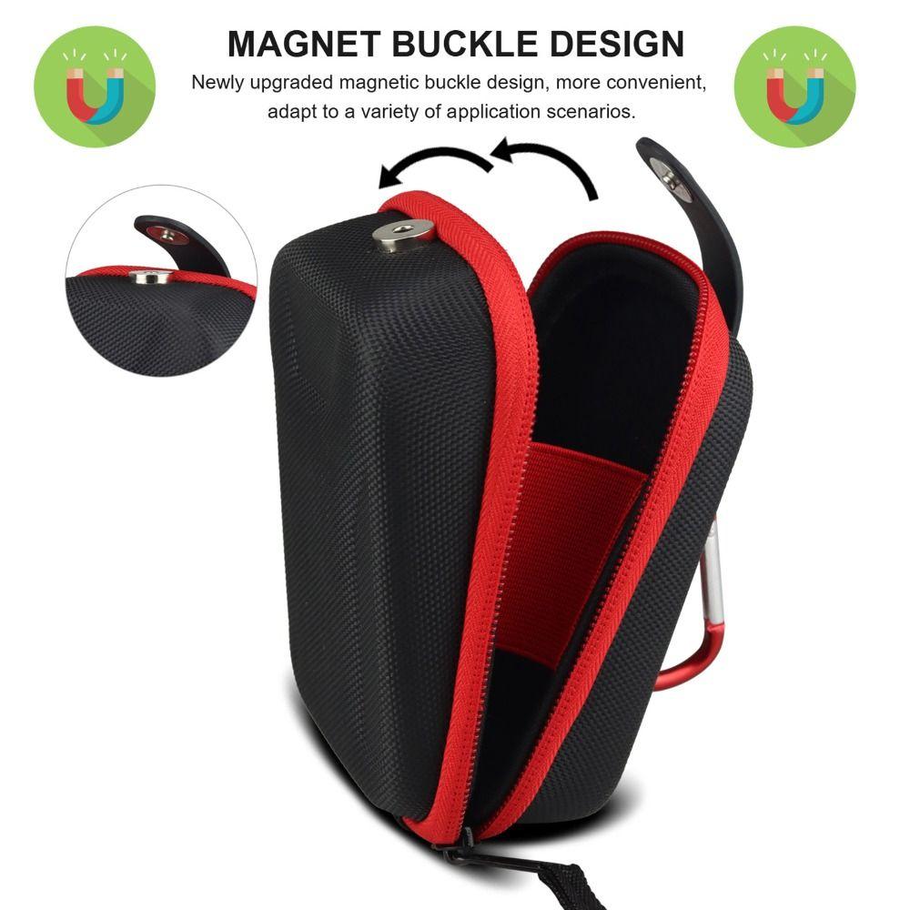 Premium Shockproof Golf Rangefinder Case Carabiner Compact Range Finder Bag EVA Hard Cover Durable Carrying Storage Case Outdoor