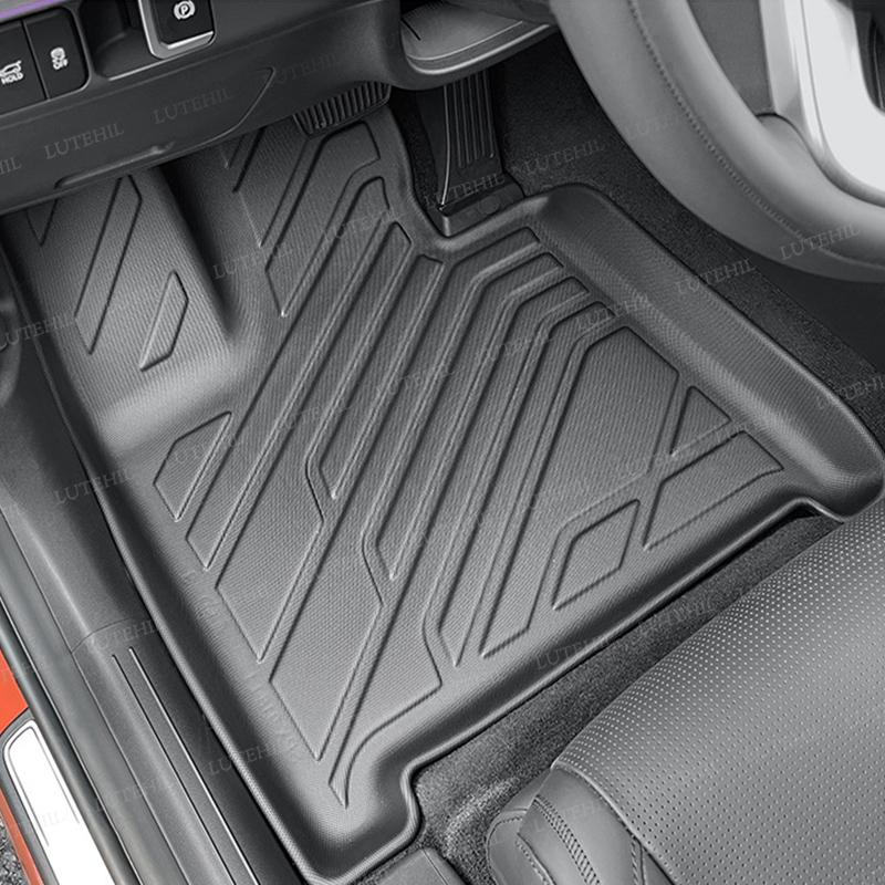 Для Hyundai Santa Fe(Топливо) Всепогодные коврики TPE для пола и багажника, чехлы-ковры, аксессуары для интерьера автомобиля (для моделей 2025 года и новее)