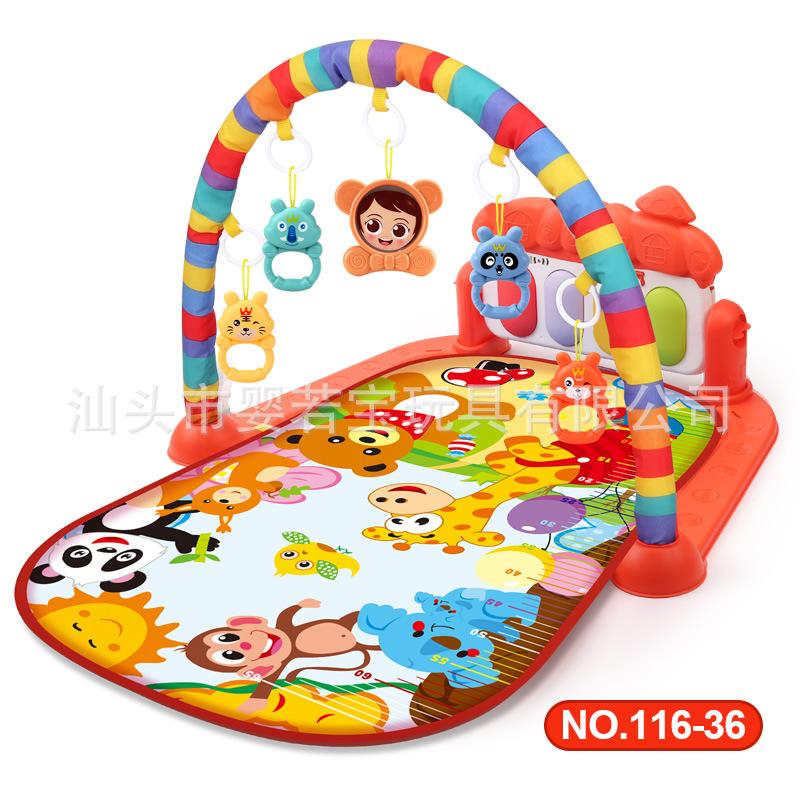 Fitness Stand Baby Music Pedal Piano Game Mat Baby Foot Piano 36 Month Old Newborn Toy