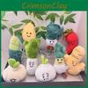 Cute Soft And Plush Vegetable Keychain Toys Including Garlic Onion Chili And Corn Characters